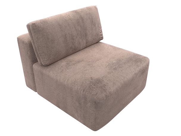 Модуль диван Лига-060 НПБ Велюр бежевый - Вид 6
