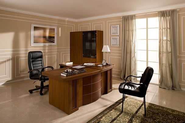 Приставка с поворотным баром Bristol 123x50x69 орех - Вид 2