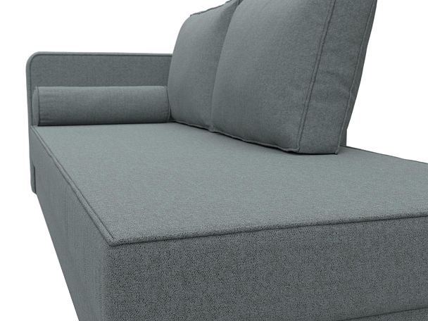 Кушетка Прайм левая Рогожка серый - Вид 4
