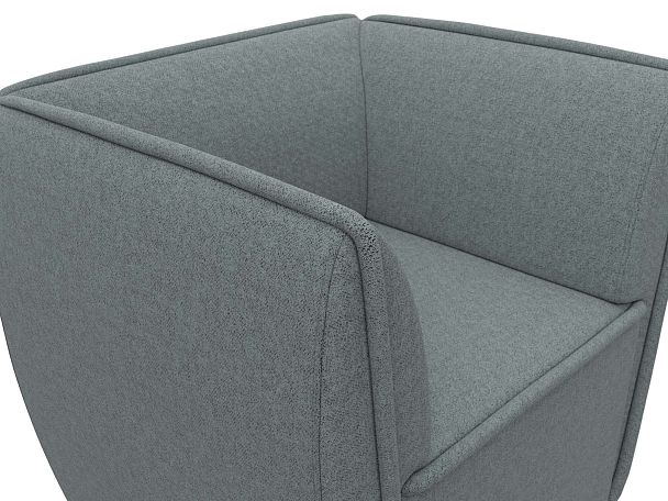 Кресло Бергамо Рогожка серый - Вид 4