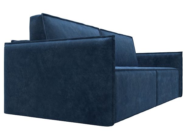 Диван прямой Либерти Велюр синий - Вид 3