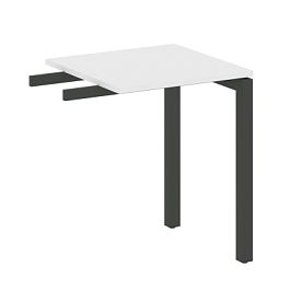 Metal System Quattro Приставной элемент на П-образном м/к 50БП.ПР-1 Белый/Антрацит металл 600*600*750 - Фото предпросмотра