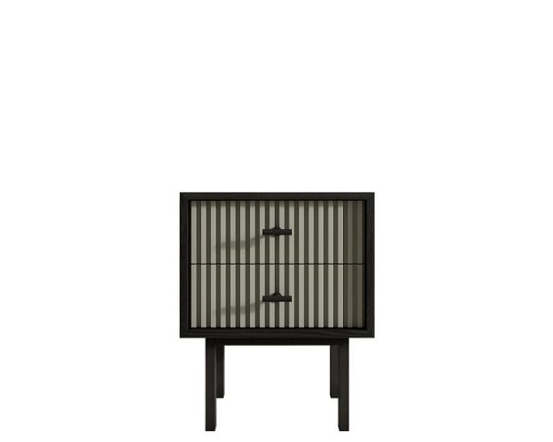 Тумбочка с двумя ящиками Emerson арт EM16/gray/L - Вид 1