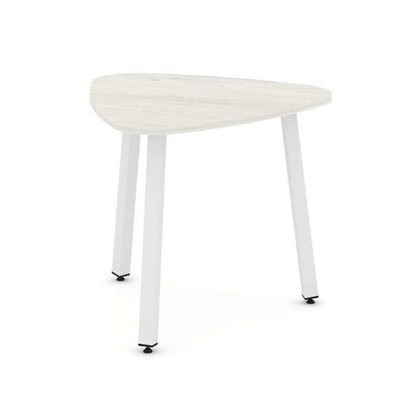 Стайл Проджект Стол переговорный SN-5.SPRG-70.3 Дуб Наварра/Металл Белый 900*900*750 - Вид 1