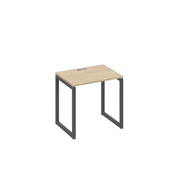 Стол письменный на металлокаркасе QUATTRO A4 А4 Б4 001 БП дуб скандинавский / металлокаркас антрацит - Вид 1