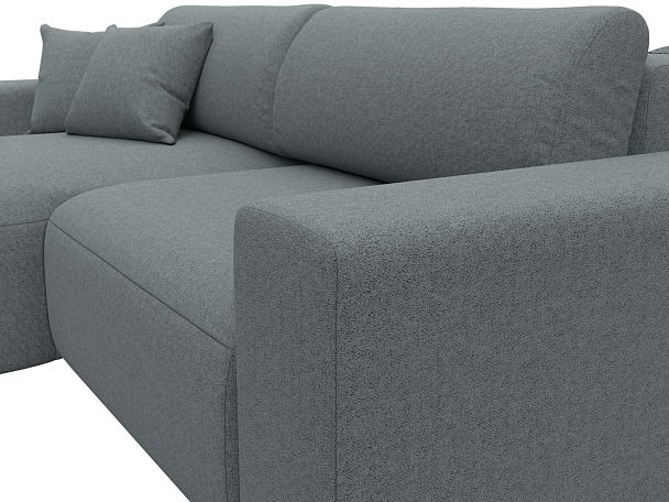 Диван угловой Лига-036 НПБ Классик левый угол Рогожка серый - Вид 4