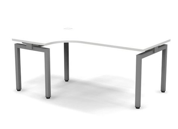 EUROPE/ЕВРОПА RE018-178х100 Стол угловой ЛЕВЫЙ 1780x1000x750 Белый - Вид 1