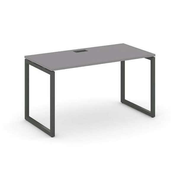 Стайл Проджект Стол письменный SN-4O.SP-011 Серый Пепел/Металл Антрацит 980*700*750 - Вид 1