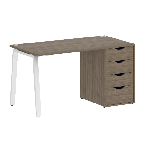 Home Office Стол письменный VR.SP-3-138.4.A Вяз/Белый металл 1380*720*750 - Вид 1