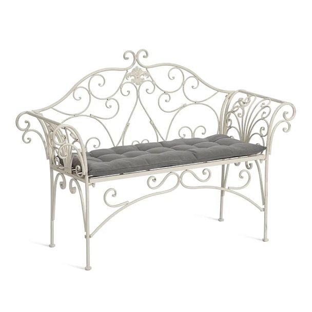 Скамья Secret de Maison Божоле/Beaujolais (мод.PL08-8574), металл, белый антик (antique white) - Вид 2
