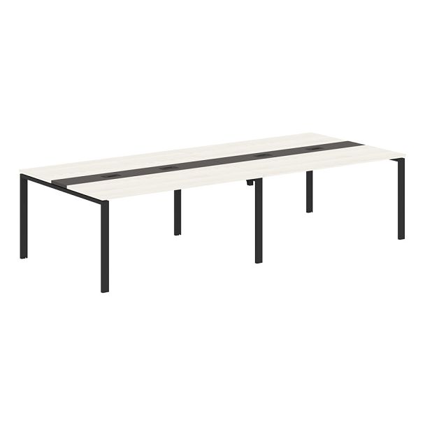 Конференц стол EUCT 3114 Ясень Траун/Черный 3132х1346х750 EDIS - Вид 1