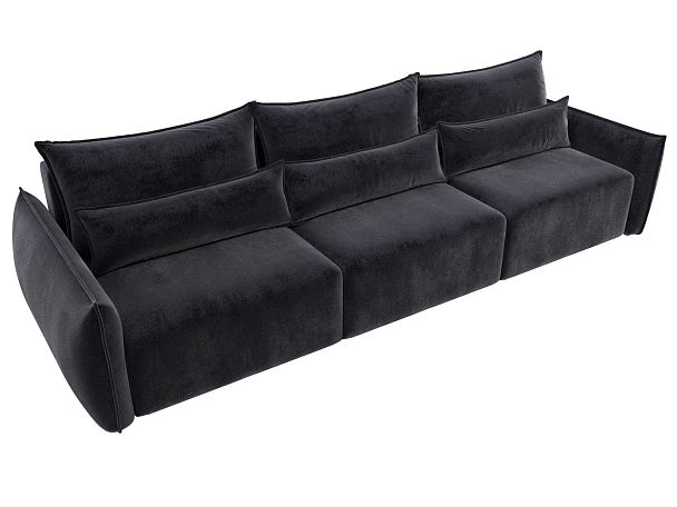 Диван прямой Лига-051 НПБ Лонг Велюр серый - Вид 6