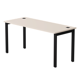 Стол прямой Everprof EVO на металлокаркасе 1580х670х755 мм Кашемир/Черный - Фото предпросмотра