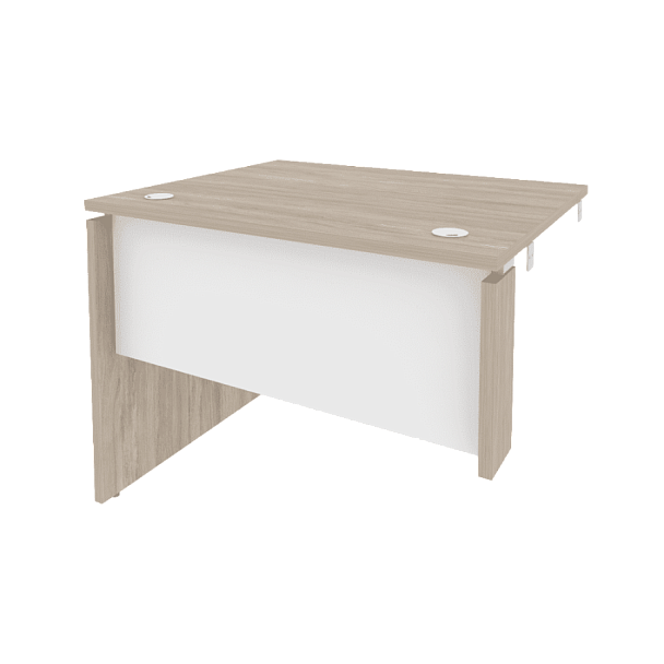 Onix Стол-приставка левый к опорным элементам O.SPR-1.8 (L) Дуб аттик/Белый бриллиант 980*800*750 - Вид 1
