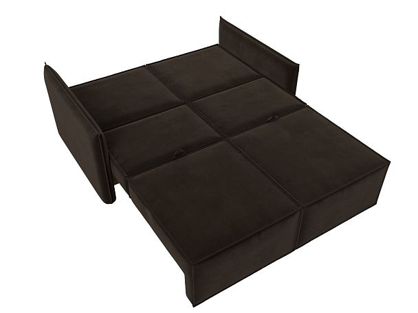 Диван прямой Либерти мини Микровельвет коричневый - Вид 10