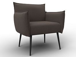 Кресло Лига-083 Рогожка коричневый - Фото предпросмотра