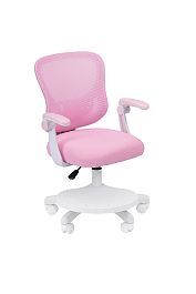 Кресло детское компьютерное CHAIRMAN CH106 розовый, с подножкой - Фото предпросмотра