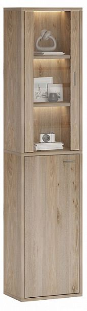 Шкаф-витрина Домино СУ(ш1в2)+1ФГ+1ФС Нельсон - Вид 2