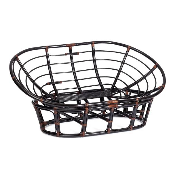 Диван Мамасан/Mamasan (23/02 W) /с подушкой и ремешками/Antique brown (античный черно-коричневый) - Вид 5