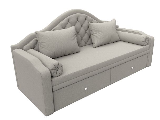 Диван детский прямой Сойер Рогожка бежевый - Вид 5