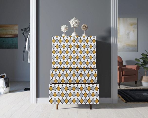 Комод высокий Berber принт 22 арт BB10/Print_22 - Вид 2