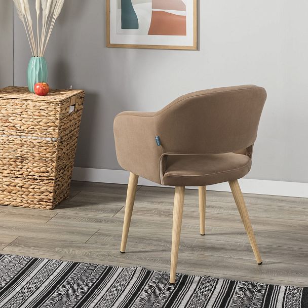 Кресло Oscar Diag beige/нат.дуб - Вид 11