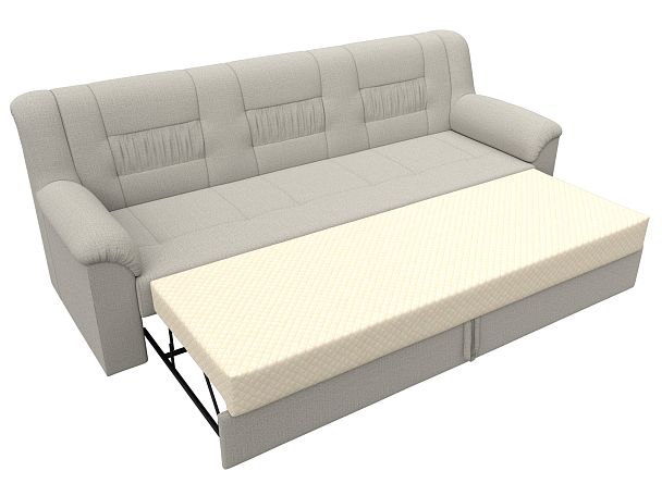 Диван прямой Карелия Рогожка бежевый - Вид 7