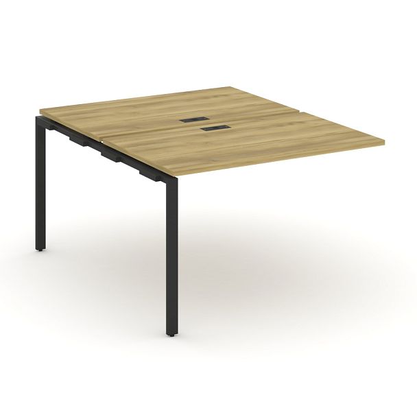 Concept Двойной наборный элемент рабочей станциии CN.DNRS-002 Дуб Винченцо/Металл Черный 1180*1480*750 - Вид 1