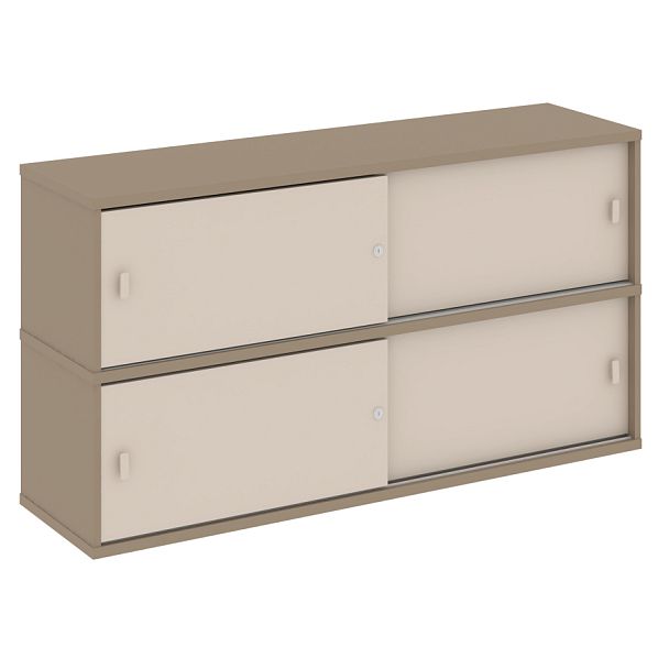 Estetica Надставка на две тумбы высокая ES.NV-2.1 Латте/Капучино 1500*410*795 - Вид 1