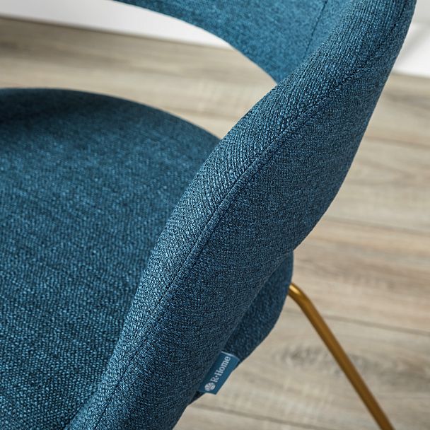 Кресло Hugs синий/Линк золото - Вид 11