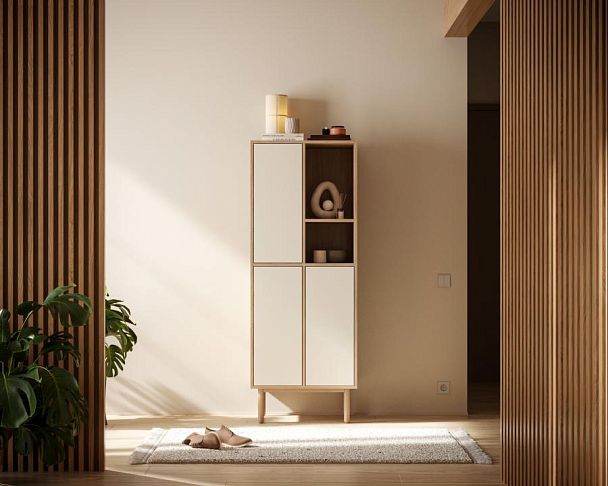 Шкаф-стеллаж с дверками Alice арт ALC11 - Вид 5