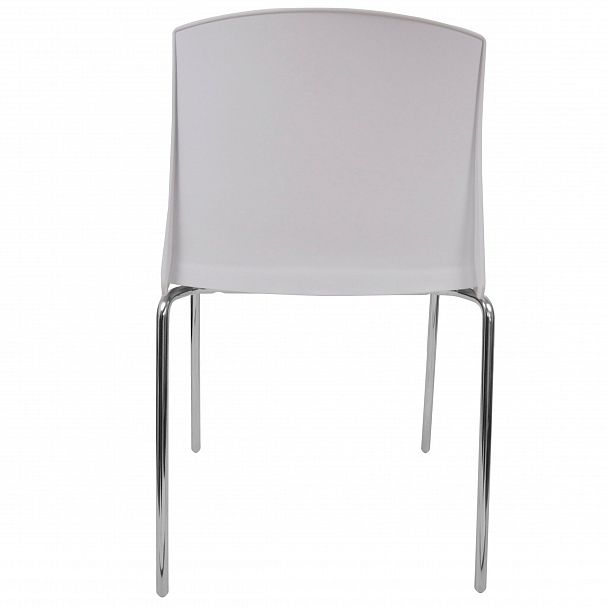 Стул Pull (4 ножки) каркас Хром, серый, стопируемый - Вид 4