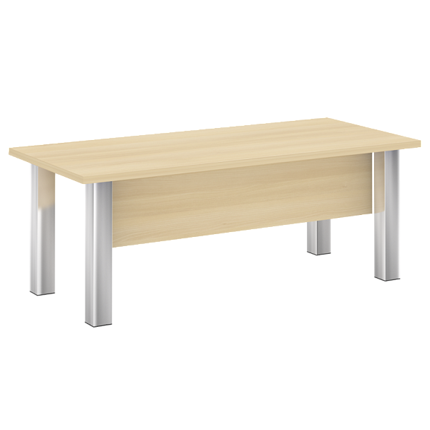 Yalta Стол руководителя M-LT.D-20.1 Акация/Нерж. сталь 2000*900*750 - Вид 1