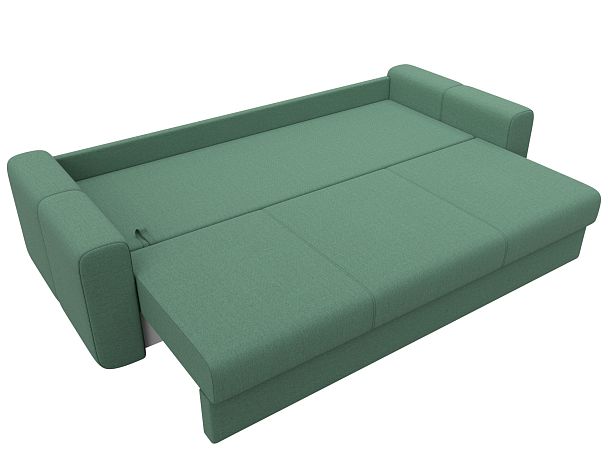 Диван прямой Лига-031 Рогожка зеленый - Вид 8