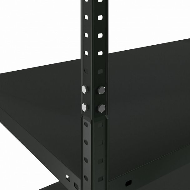 Стеллаж металлический BRABIX "ГРАФИТ MS KD-180/40/70-5", лофт, 1800х700х400 мм, 5 полок, 291268, S240BR124593 - Вид 7