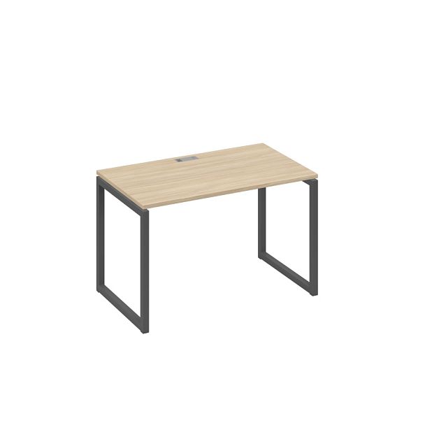 Стол письменный на металлокаркасе QUATTRO A4 А4 Б4 013 БП дуб скандинавский / металлокаркас антрацит - Вид 1