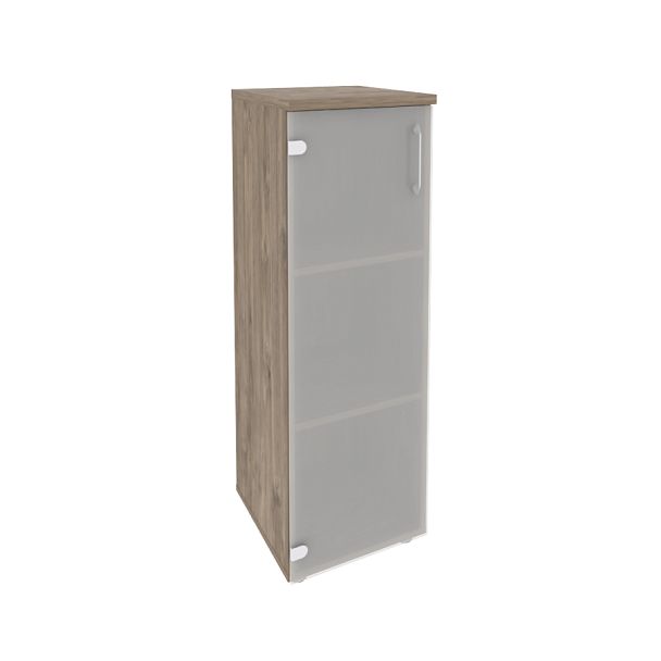 Onix Шкаф средний узкий левый O.SU-2.4 (L) Тиквуд темный 400*420*1207 - Вид 1