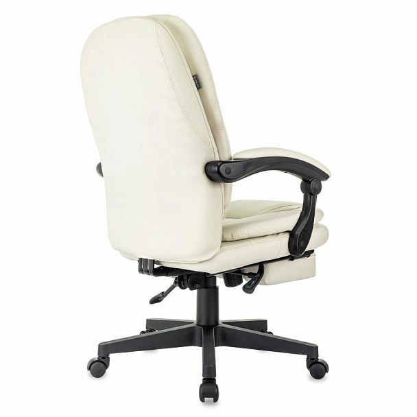 Кресло офисное CH-868N-BF, синхромеханизм, подставка для ног, экокожа, бежевое, 2018357 - Вид 7