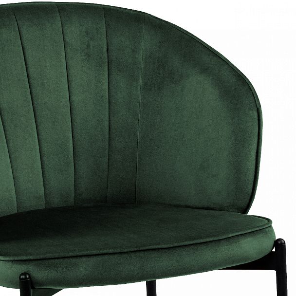 Комплект кухонных стульев Миэль зеленый велюр/черный, 3 шт. - Вид 8