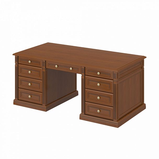 Стол руководителя "Версаль" ПК-ВР-СТ205х90/КП-В1-209 орех орвието - Вид 1