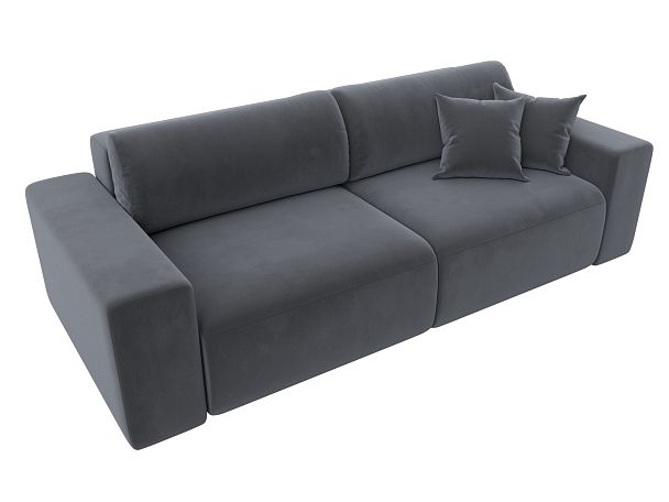 Диван прямой Лига-036 Классик Велюр серый - Вид 6