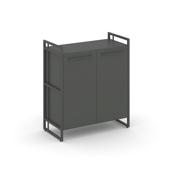 Rift Шкаф 2 ниши широкий RF.SS-21 Антрацит/Металл Антрацит 798*396*924 - Вид 1