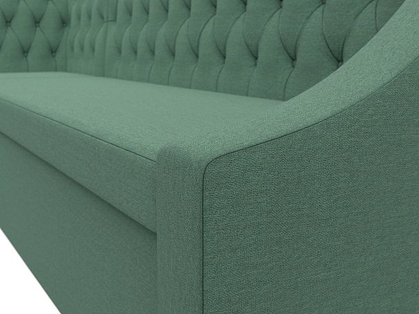Диван кухонный угловой Мерлин левый угол Рогожка зеленый - Вид 4
