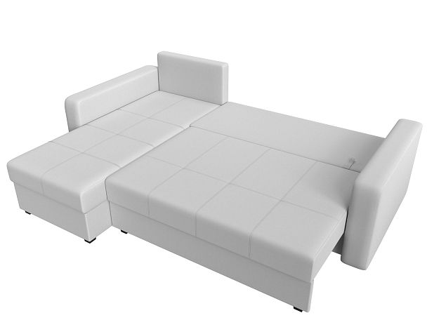 Диван угловой Ливерпуль Лайт левый угол Экокожа белый - Вид 8