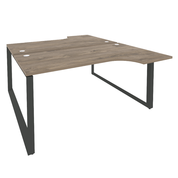 Onix Рабочая станция на О-образном м/к O.MO-D.SA-1 Тиквуд темный/Антрацит металл 1580*1995*750 (1475/460) - Вид 1