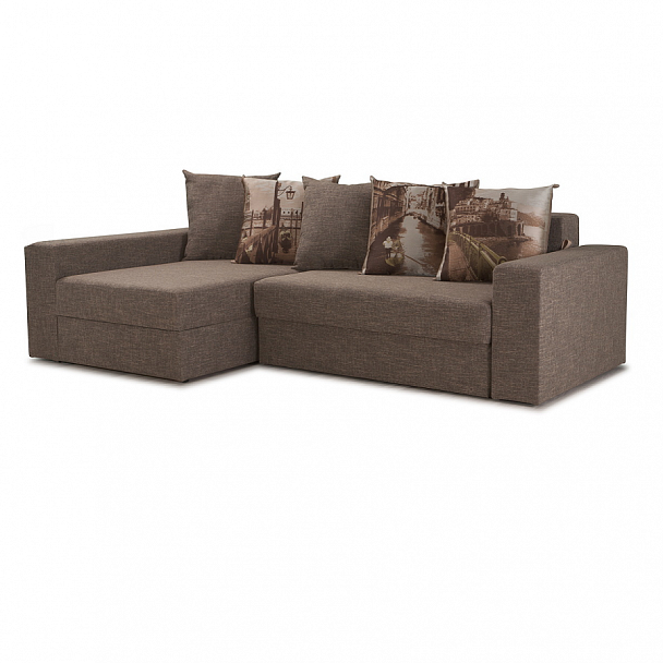 Угловой диван "Каре-5" синий - Вид 4