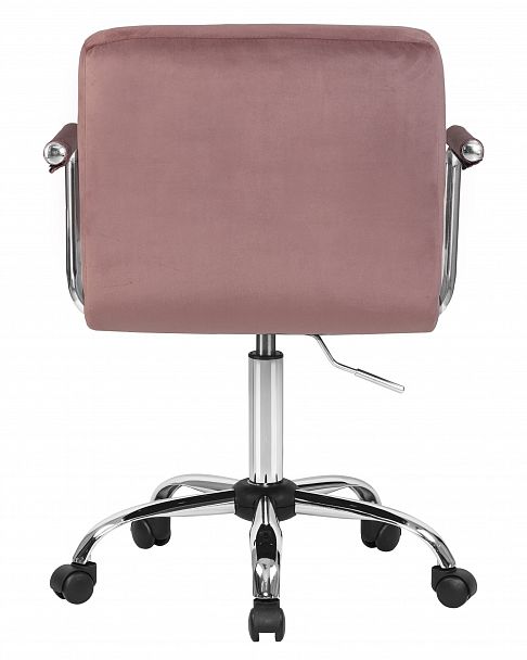 Офисное кресло для персонала DOBRIN TERRY (пудрово-розовый велюр (MJ9-32)) - Вид 5