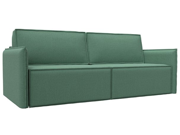 Диван прямой Либерти Рогожка зеленый - Вид 1