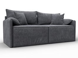 Диван прямой модульный Лига-106 Велюр серый - Фото предпросмотра