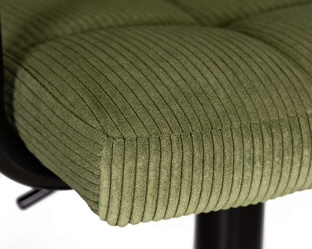 Стул барный DOBRIN KRUGER ARM BLACK (зеленый вельвет (LAR-E2041-7)) - Вид 8